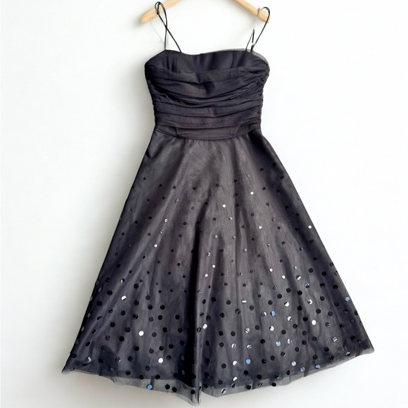 Jessica Howard Dresses & Skirts - Jessica Howard Vintage 2000s Women Spaghetti Strap Tulle Prom Lace Dark Dress‎ 8